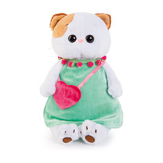 Мягкая игрушка Budi Basa Кошечка Ли-Ли в мятном платье с розовой сумочкой, 27 см