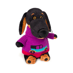 Мягкая игрушка Budi Basa Собака Ваксон в свитере с машинкой, 25 см