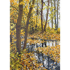 Алмазная мозаика Фрея "Осенний пейзаж", 38,5х54 см