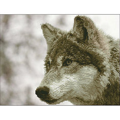 Алмазная мозаика Фрея "Волк", 42х32 см