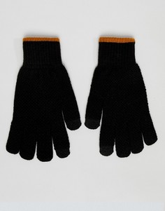 Черные перчатки для сенсорных экранов River Island - Черный