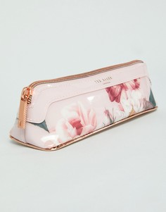Розовый пенал с цветочным принтом Ted Baker - Розовый