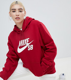 Худи с логотипом-галочкой Nike Sb - Красный