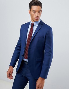 Синий облегающий пиджак Jack & Jones Premium - Синий