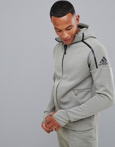 Зеленый худи adidas ZNE - Зеленый