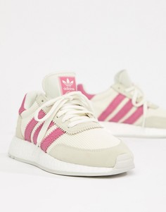 Бело-розовые кроссовки adidas Originals I-5923 - Белый
