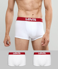 Комплект из 2 пар боксеров-брифов с контрастным поясом Levis - Белый Levis®