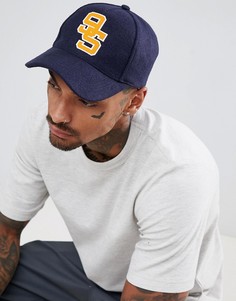 Темно-синяя бейсболка с нашивкой ASOS DESIGN - Темно-синий