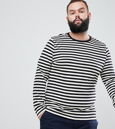 Лонгслив в полоску ASOS DESIGN Plu - Белый