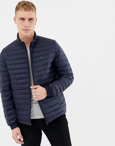 Легкий темно-синий пуховик Tommy Hilfiger - Темно-синий