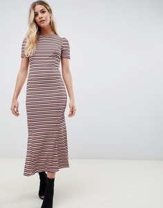 Платье макси в рубчик ASOS DESIGN Сity - Мульти