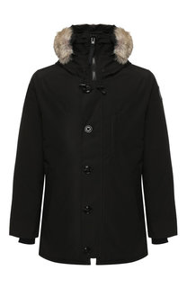 Пуховая куртка Chateau на молнии с меховой отделкой капюшона Canada Goose