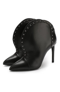 Кожаные ботильоны Siren на шпильке Balmain