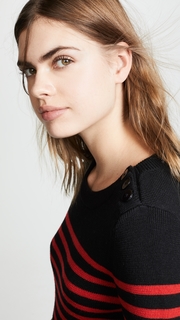 FRAME Button Up Crew Sweater