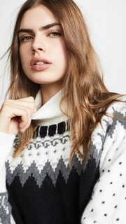 FRAME Fair Isle Turtleneck