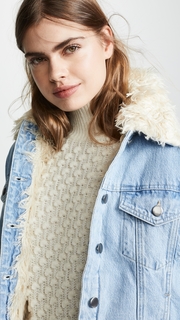 FRAME Curly Faux Shearling Jacket