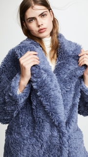 Vika Gazinskaya Oversized Eco Furry Coat
