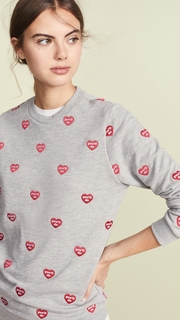 Zoe Karssen Embroidered Loose Fit Sweatshirt