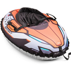 Санки-тюбинг с сиденьем Small Rider "Asteroid Sport", оранжевые
