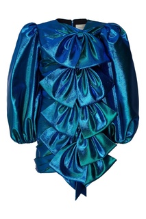 Фактурное платье с бантами Gucci