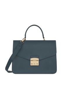Серая сумка из кожи Furla