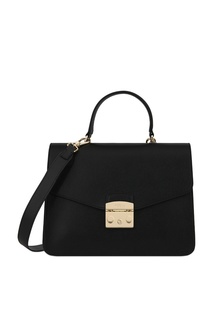 Черная кожаная сумка Furla