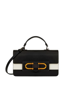 Контрастная кожаная сумка Furla