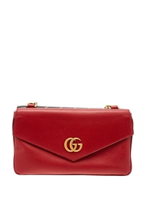 Красная кожаная сумка Gucci