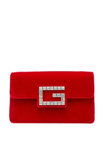 Красная сумка с отделкой Gucci