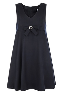 Черное платье с бантом Aletta