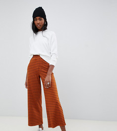 Кюлоты цвета ржавчины в клетку ASOS DESIGN Tall - Оранжевый