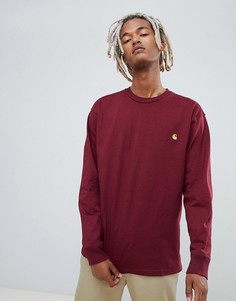 Красный лонгслив Carhartt WIP American - Красный
