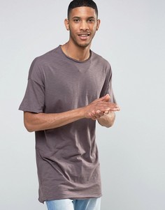 Длинная розовато-лиловая футболка River Island - Фиолетовый