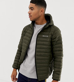 Дутая куртка цвета хаки с капюшоном Nicce эксклюзивно для ASOS - Зеленый