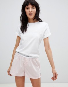 Белый пижамный топ из хлопка Calvin Klein - Белый