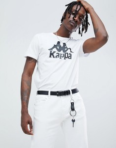 Белая футболка с логотипом Kappa - Белый
