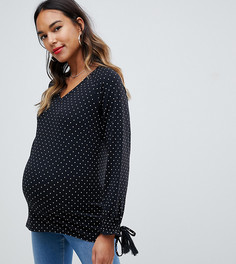 Топ из органического хлопка в горошек Mamalicious - Мульти Mama.Licious