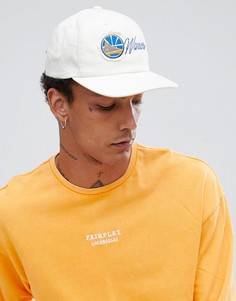 Бейсболка в винтажном стиле с логотипом Golden State Warriors Mitchell & Ness эксклюзивно для ASOS - Белый