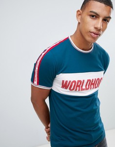 Футболка в стиле ретро Only & Sons - Синий