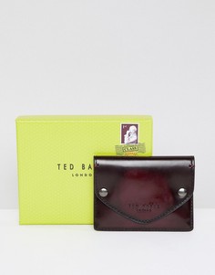 Визитница из полированной кожи Ted Baker Batter - Красный