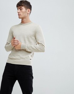 Джемпер с круглым вырезом BOSS Albonok - Бежевый