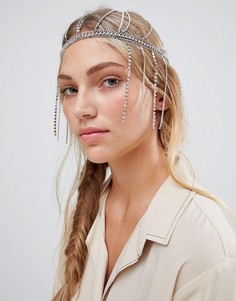 Белая цепочка на голову со стразами ASOS DESIGN - Белый
