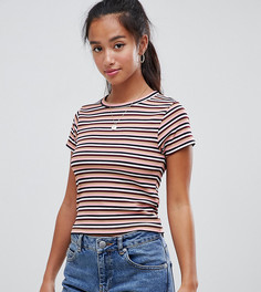 Узкая футболка в полоску ASOS DESIGN Petite - Мульти