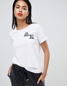 Футболка с логотипом Armani Exchange 3d ax - Белый