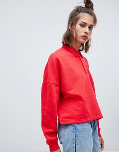 Красный лонгслив Pull&Вear - Красный Pull&Bear