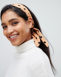 Повязка на голову в горошек ASOS DESIGN - Мульти