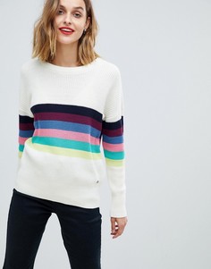 Джемпер с радужными полосками Esprit - Белый
