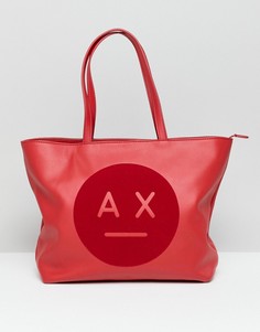 Сумка-тоут с логотипом Armani Exchange - Красный