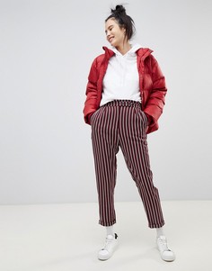 Брюки в полоску Pull&Вear - Красный Pull&Bear
