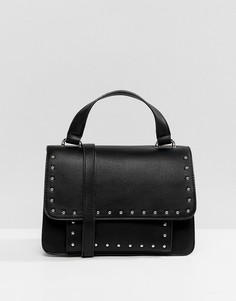 Сумка через плечо с заклепками Pull&Вear - Черный Pull&Bear